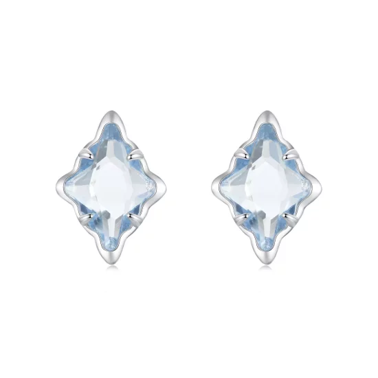 (imagen para) Pendientes de estrella estilo PANDORA - BSE1050