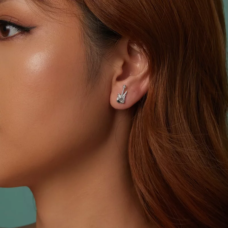 (imagen para) Pendientes de mano de esqueleto estilo PANDORA - SCE1806 - Ver 9