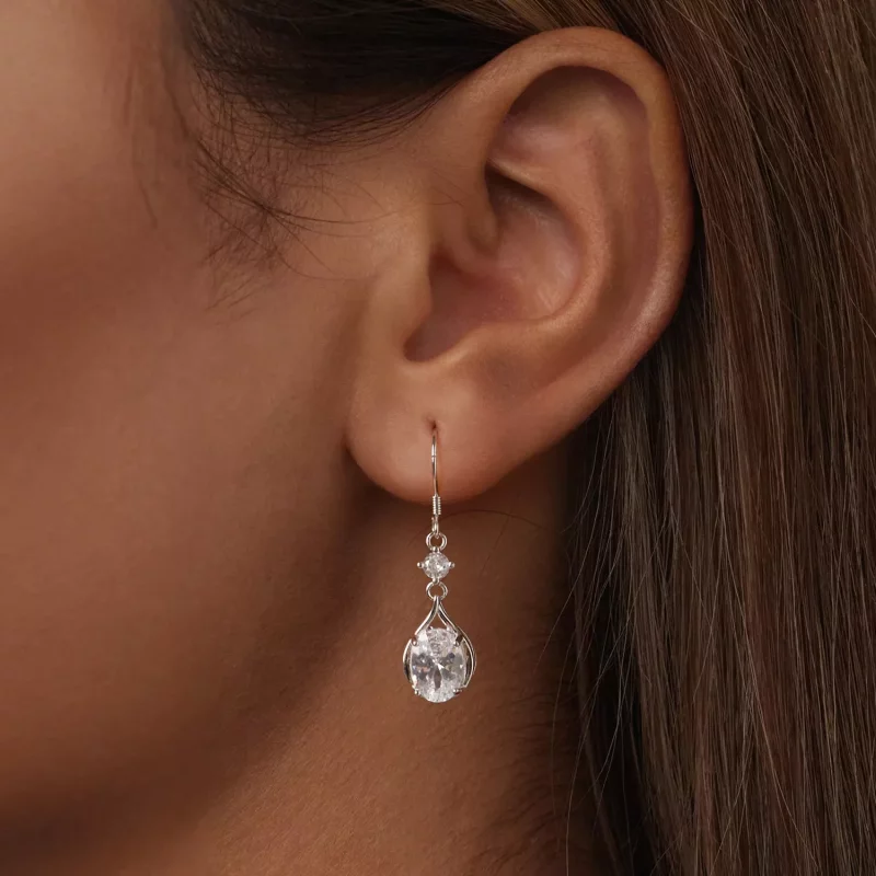 (imagen para) Pendientes estilo lágrima de PANDORA - BSE1087 - Ver 6