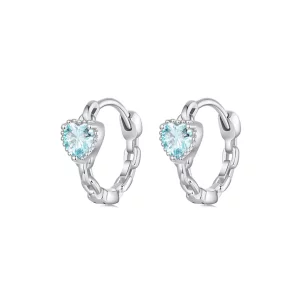 (imagen para) Pendientes estilo PANDORA Corazón del mar - BSE1099