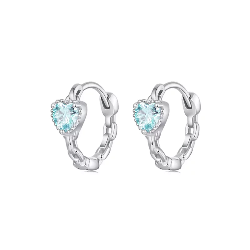 (imagen para) Pendientes estilo PANDORA Corazón del mar - BSE1099