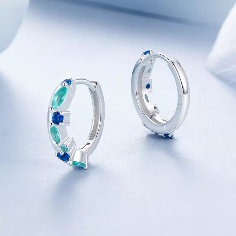 (imagen para) Pendientes estilo PANDORA Gravel - BSE1059 - Ver 3