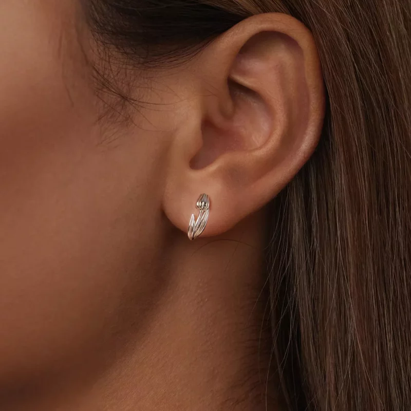 (imagen para) Pendientes estilo tulipán PANDORA - BSE1085 - Ver 6