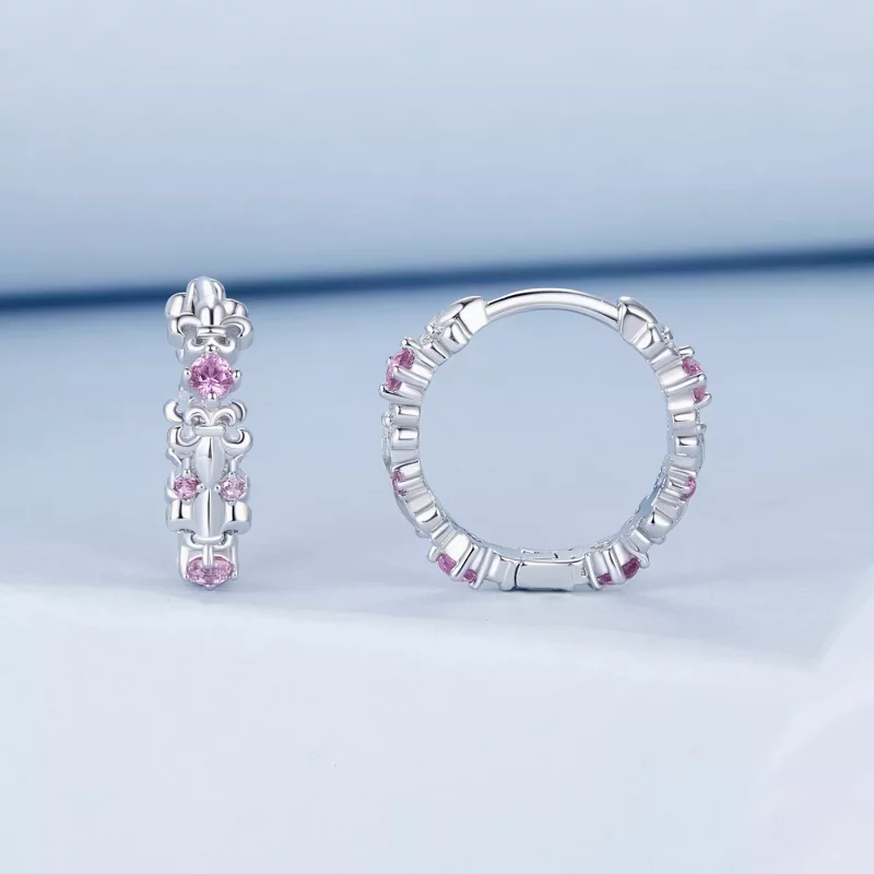 (imagen para) Pendientes Iris estilo PANDORA - BSE1046 - Ver 2