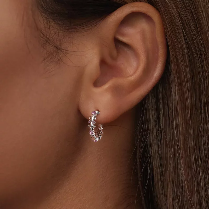 (imagen para) Pendientes Iris estilo PANDORA - BSE1046 - Ver 6
