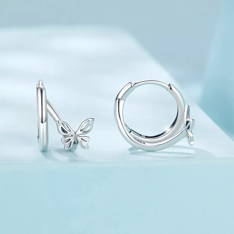 (imagen para) Pendientes mariposa estilo PANDORA - SCE1766 - Ver 2