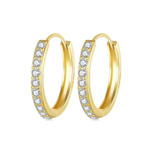 Pendientes sencillos de plata de ley estilo PANDORA - BSE1060-BL (imagen para) Pendientes sencillos de plata de ley estilo PANDORA - BSE1060-BL