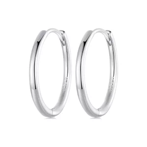 Pendientes sencillos de plata de ley estilo PANDORA - SCE1772-L (imagen para) Pendientes sencillos de plata de ley estilo PANDORA - SCE1772-L
