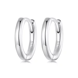 (imagen para) Pendientes sencillos de plata de ley estilo PANDORA - SCE1772-S