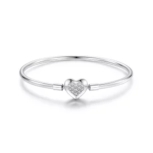 (imagen para) Pulsera básica con corazón estilo PANDORA - BSB192