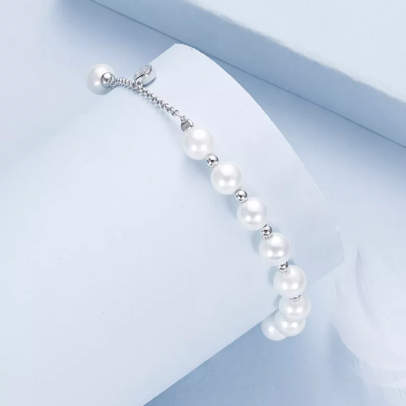 (imagen para) Pulsera con borlas y cuentas de concha estilo PANDORA - BSB189 - Ver 2