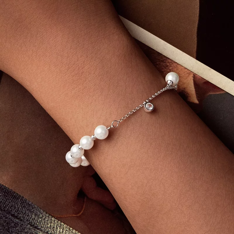 (imagen para) Pulsera con borlas y cuentas de concha estilo PANDORA - BSB189 - Ver 5