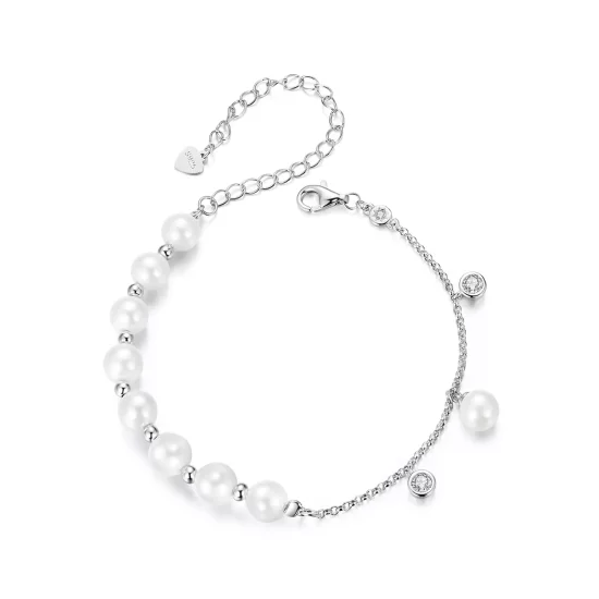 (imagen para) Pulsera con borlas y cuentas de concha estilo PANDORA - BSB189