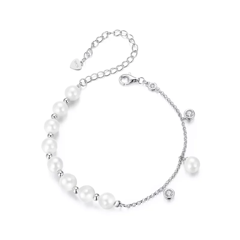 (imagen para) Pulsera con borlas y cuentas de concha estilo PANDORA - BSB189