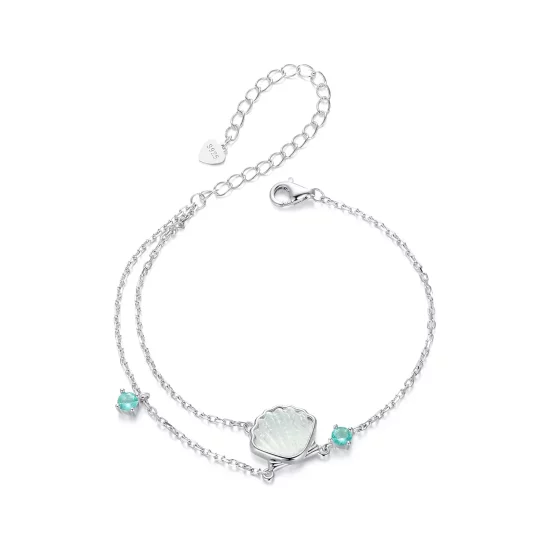 (imagen para) Pulsera de conchas marinas estilo PANDORA - BSB186