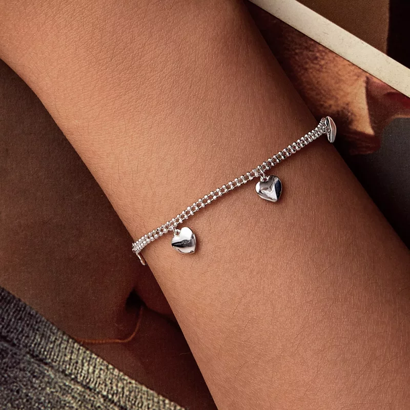 (imagen para) Pulsera de cuentas de doble capa con el estilo Love de PANDORA - BSB190 - Ver 3