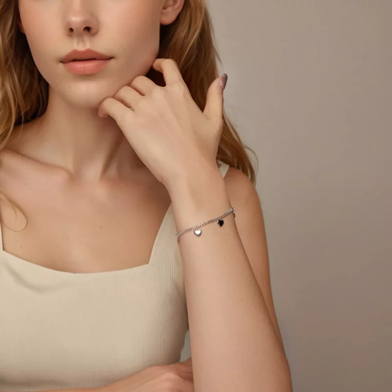 (imagen para) Pulsera de cuentas de doble capa con el estilo Love de PANDORA - BSB190 - Ver 8