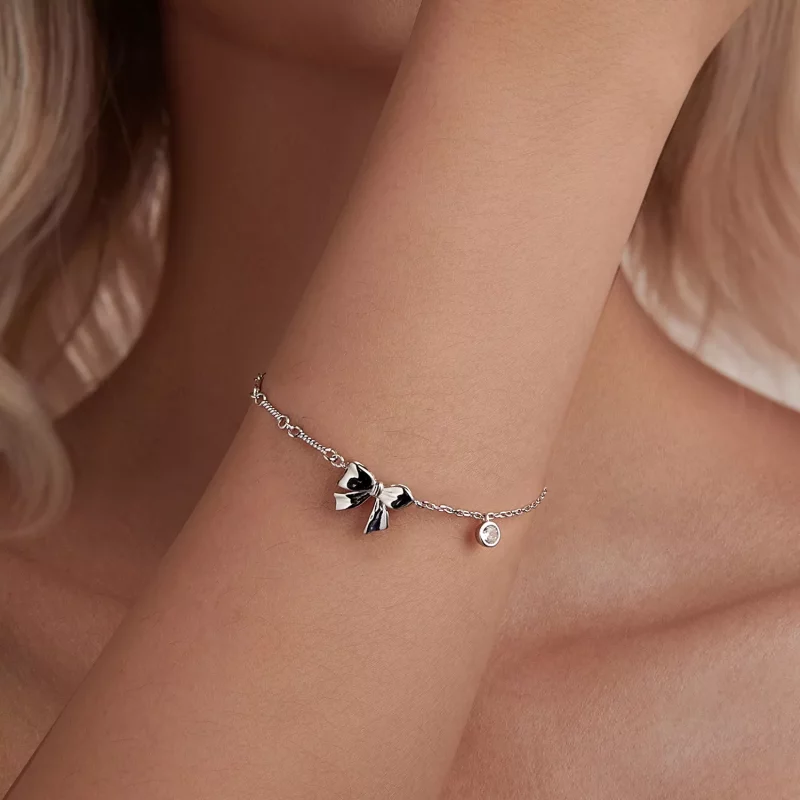 (imagen para) Pulsera de lazo estilo PANDORA - BSB187 - Ver 6