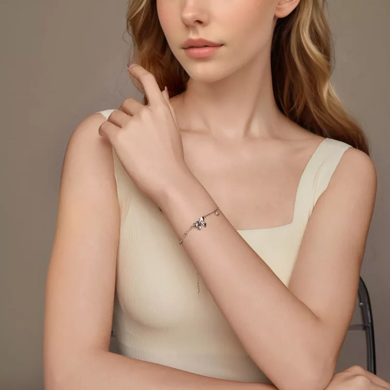 (imagen para) Pulsera de lazo estilo PANDORA - BSB187 - Ver 7