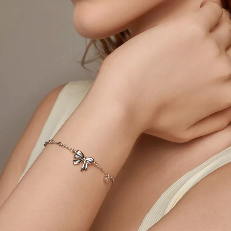 (imagen para) Pulsera de lazo estilo PANDORA - BSB187 - Ver 8