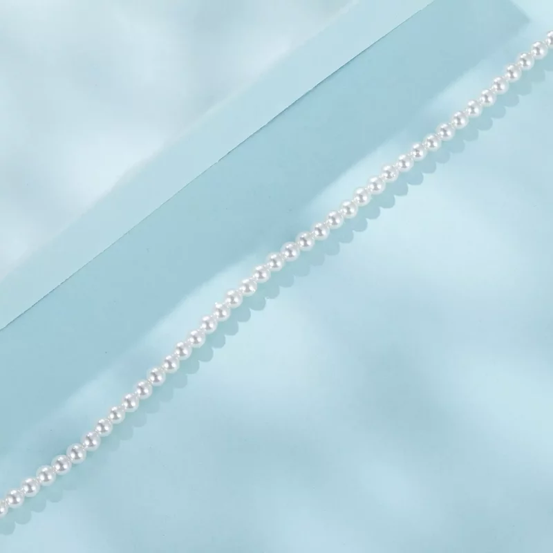 (imagen para) Pulsera de perlas blancas australianas estilo PANDORA - SCB280 - Ver 4