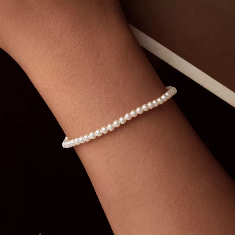 (imagen para) Pulsera de perlas blancas australianas estilo PANDORA - SCB280 - Ver 8
