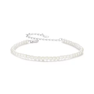 (imagen para) Pulsera de perlas blancas australianas estilo PANDORA - SCB280