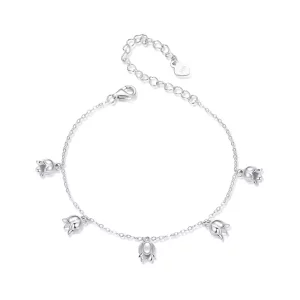 (imagen para) Pulsera estilo PANDORA con lirio de los valles - BSB183