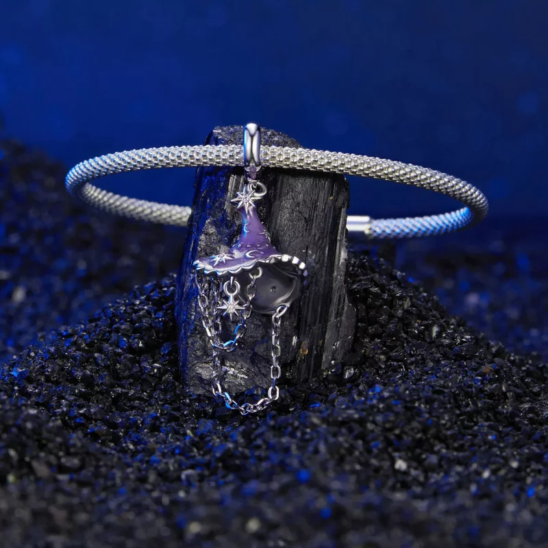 (imagen para) Sombrero de bruja que brilla en la oscuridad estilo PANDORA - SCC2894 - Ver 5