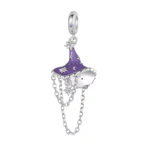 (imagen para) Sombrero de bruja que brilla en la oscuridad estilo PANDORA - SCC2894
