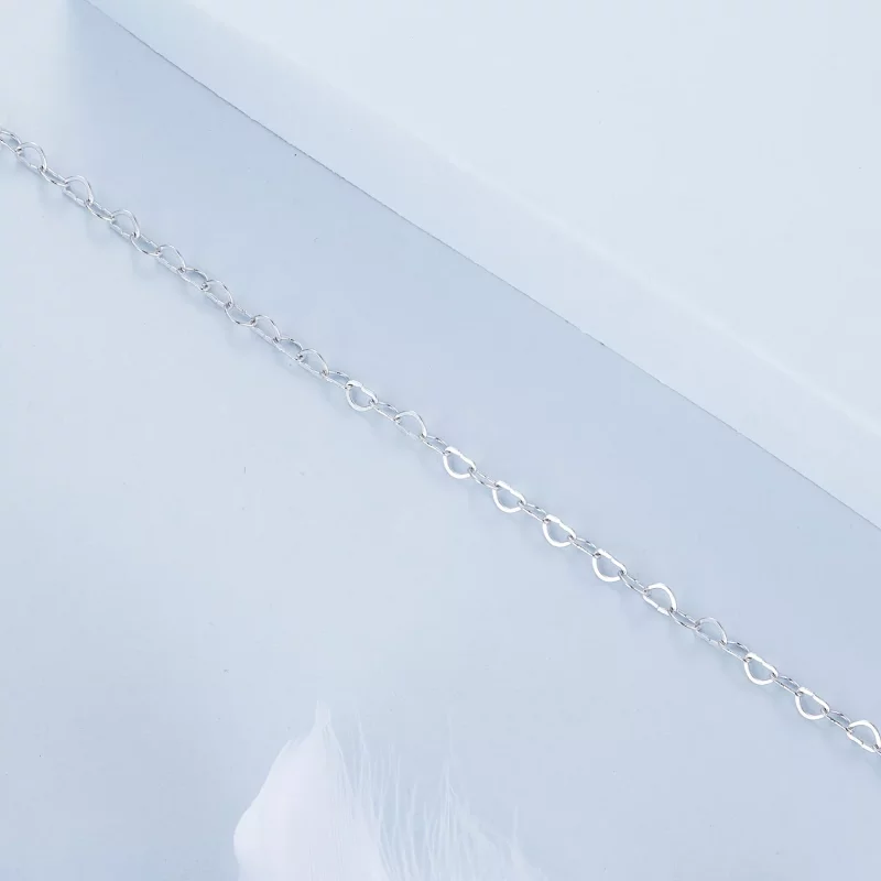 (imagen para) Tobillera con forma de corazón estilo PANDORA - BST007 - Ver 4