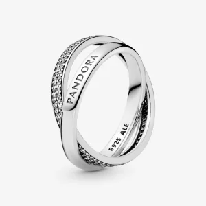 (imagen para) Anillo en plata de ley Promesa Pandora - 196547CZ