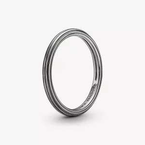 (imagen para) Anillo Línea Rutenio Pandora ME - 149591C00