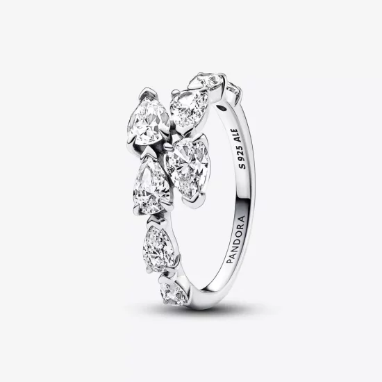 (imagen para) Anillo Pandora Banda Brillante Superpuesta - 193004C01