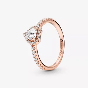 (imagen para) Anillo Pandora Brillante Corazón en Relieve - 188421C02