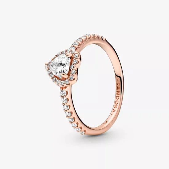 (imagen para) Anillo Pandora Brillante Corazón en Relieve - 188421C02