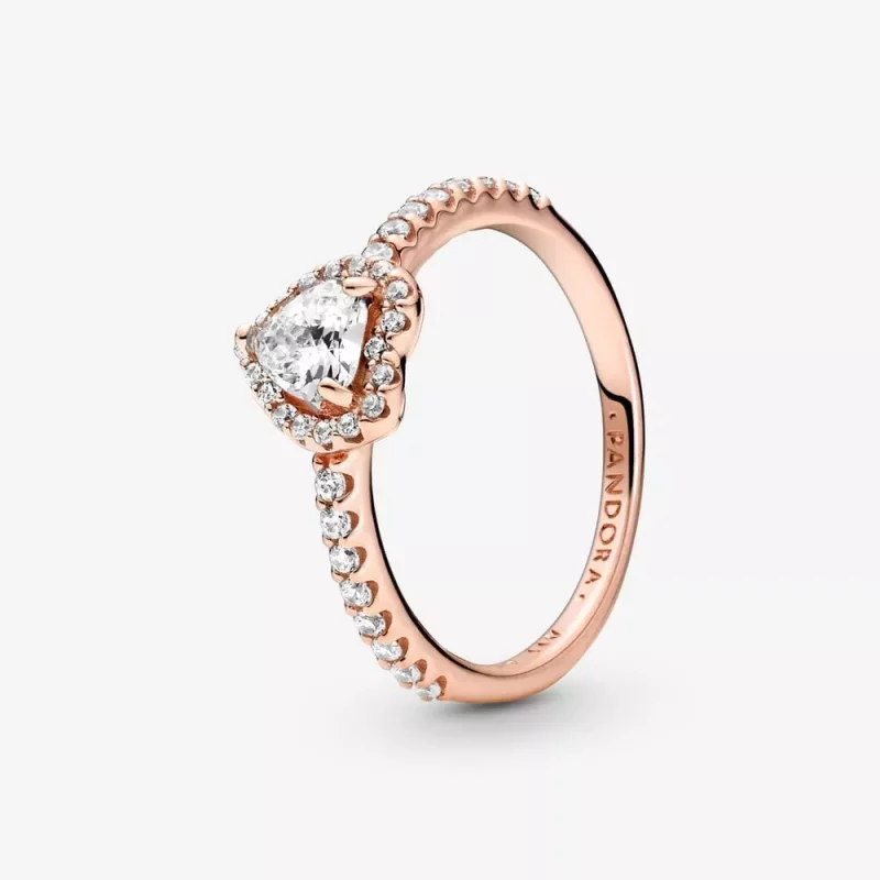 (imagen para) Anillo Pandora Brillante Corazón en Relieve - 188421C02