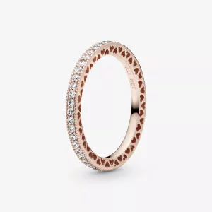 (imagen para) Anillo Pandora Corazones - 180963CZ