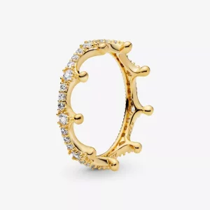 (imagen para) Anillo Pandora Corona Resplandor Transparente - 168654C01