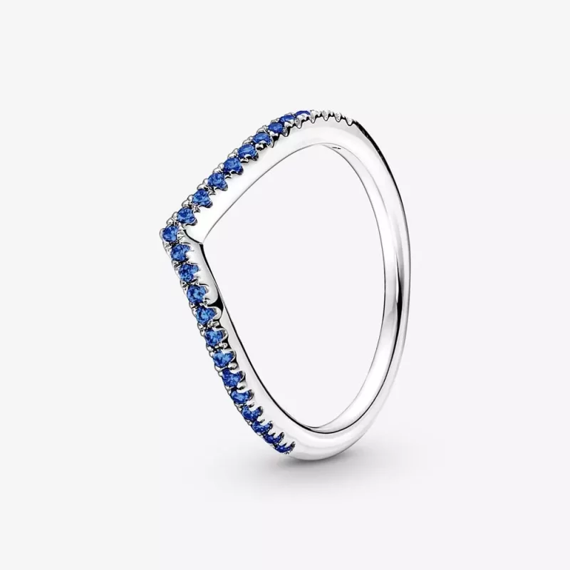 (imagen para) Anillo Pandora Deseo Reluciente Azul - 196316C02