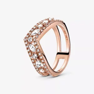 (imagen para) Anillo Pandora Doble Deseo Brillante - 189095C01