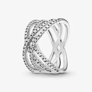 (imagen para) Anillo Pandora en plata de ley Líneas Cósmicas - 196401CZ