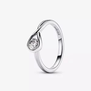 (imagen para) Anillo Pandora Infinite con diamantes cultivados en laboratorio de 0,25 quilates en plata esterlina - 199442C01