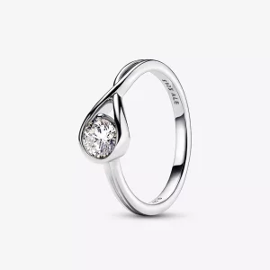(imagen para) Anillo Pandora Infinite con diamantes cultivados en laboratorio de 0,50 quilates en plata esterlina - 199445C01