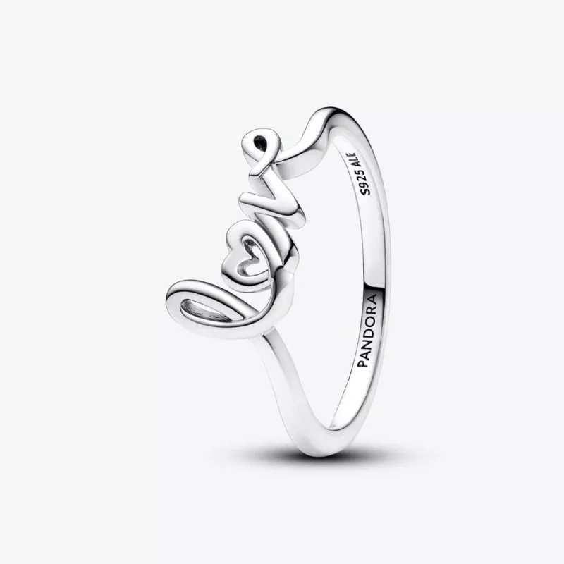 (imagen para) Anillo Pandora Love Escrito a Mano - 193058C00
