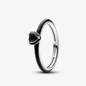 (imagen para) Anillo Pandora ME Corazón Chakra Negro - 193088C01
