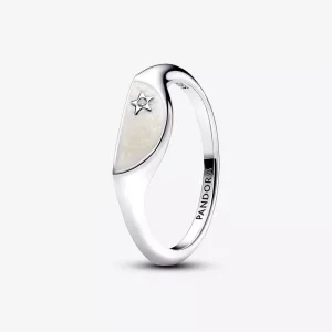 (imagen para) Anillo Pandora ME Mitad Sello Esmaltado - 193325C01