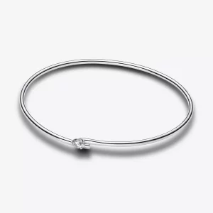 (imagen para) Brazalete abierto de diamantes cultivados en laboratorio Pandora Nova de 0,25 quilates en plata esterlina - 593220C01