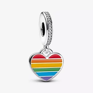 Charm colgante con corazón de arcoíris y orgullo de Pandora - 792017CZ_E029 (imagen para) Charm colgante con corazón de arcoíris y orgullo de Pandora - 792017CZ_E029