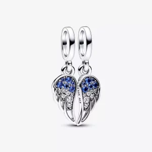(imagen para) Charm Colgante Pandora Alas de Ángel Divisibles Brillantes - 792821C01